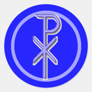 CHI-RHO Christus Aufkleber