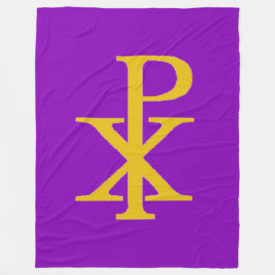 CHI RHO CRUCIFIX Fleece Blanket