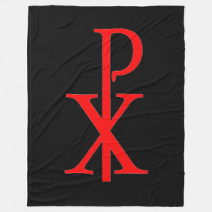 CHI RHO CRUCIFIX Fleece Blanket