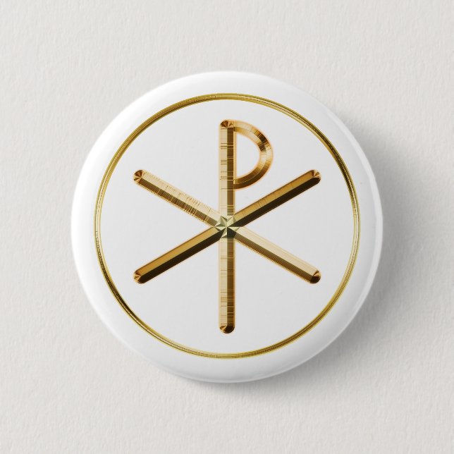 Chi-Rho-Glühen Button (Vorderseite)