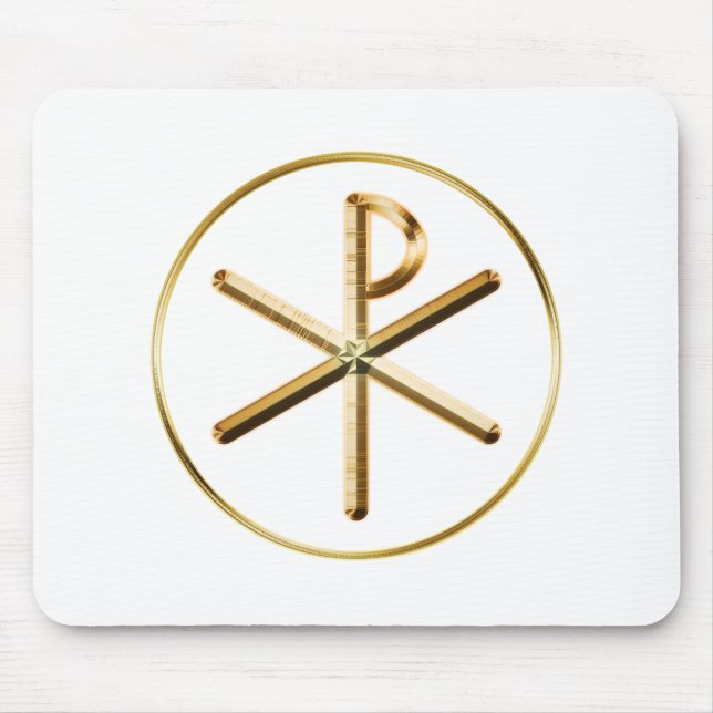 Chi-Rho-Glühen Mousepad (Vorne)