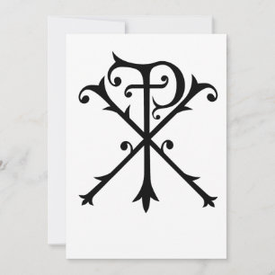 Chi Rho Symbol Christi Christlich Inspiration Einladung