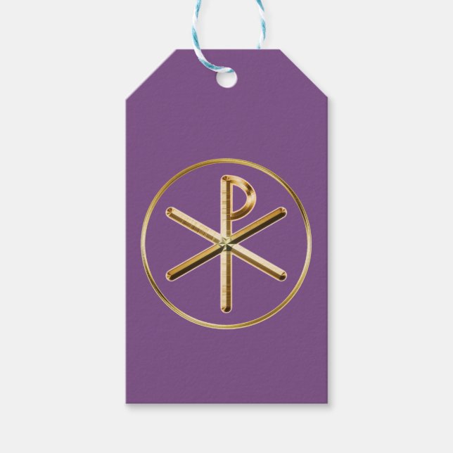 Chi-Rho-Symbol Geschenkanhänger (Vorderseite)