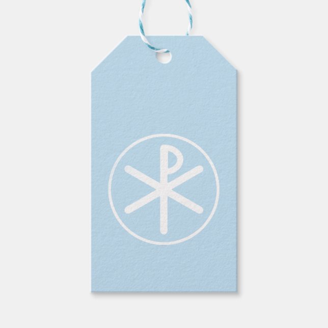 Chi-rho Taufe Geschenkanhänger (Vorderseite)