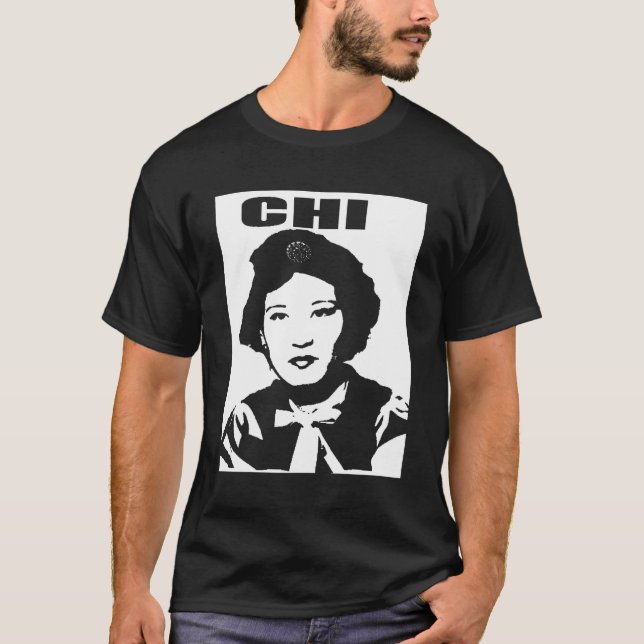 Chi -- Schwarzes T-Shirt (Vorderseite)