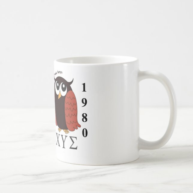 Chi Upsilon Sigma-Tasse Kaffeetasse (Rechts)