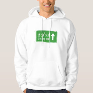 Chiang Mai Ahead ⚠ Verkehrszeichen der thailändisc Hoodie
