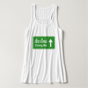 Chiang Mai Ahead ⚠ Verkehrszeichen der thailändisc Tank Top