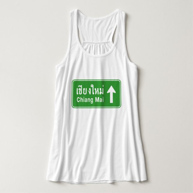 Chiang Mai Ahead ⚠ Verkehrszeichen der thailändisc Tank Top (Design Vorderseite)