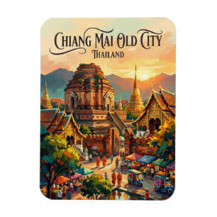 Chiang Mai Altstadt Thailand Magnet