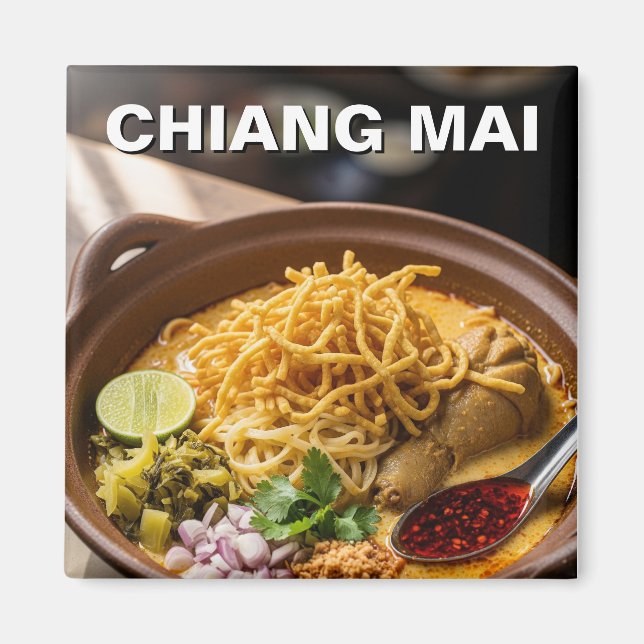 Chiang Mai Khao Soi Thai Food Magnet (Vorne)