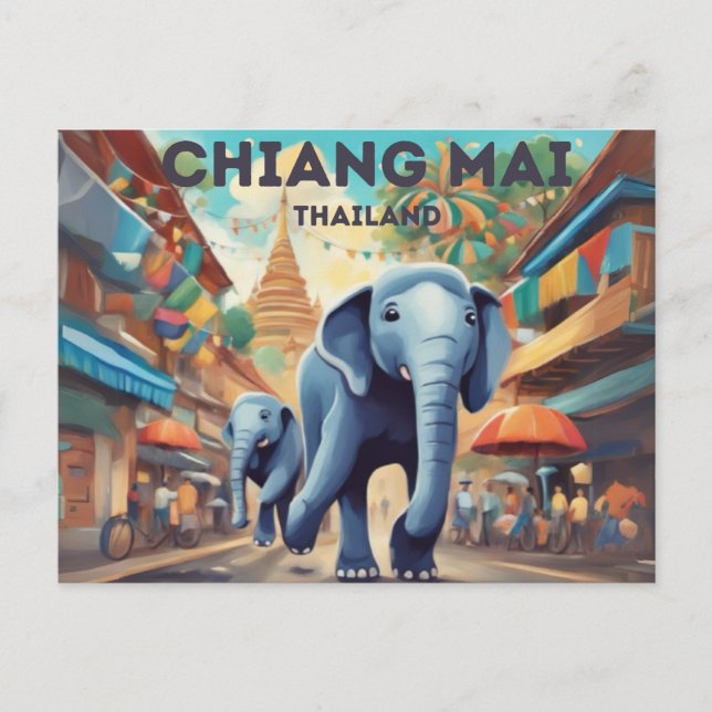 Chiang Mai Postcard Postkarte (Vorderseite)