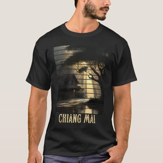 Chiang Mai Thailand Backpackand und Digital Nomad T-Shirt (Vorderseite)