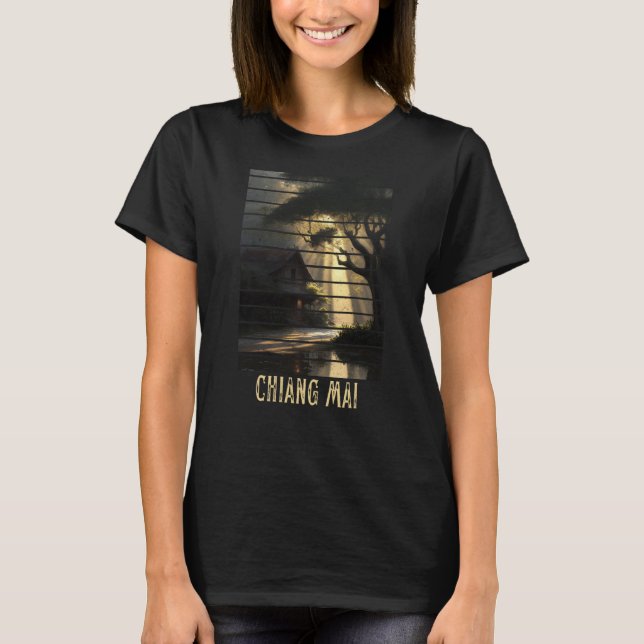 Chiang Mai Thailand Backpackand und Digital Nomad T-Shirt (Vorderseite)