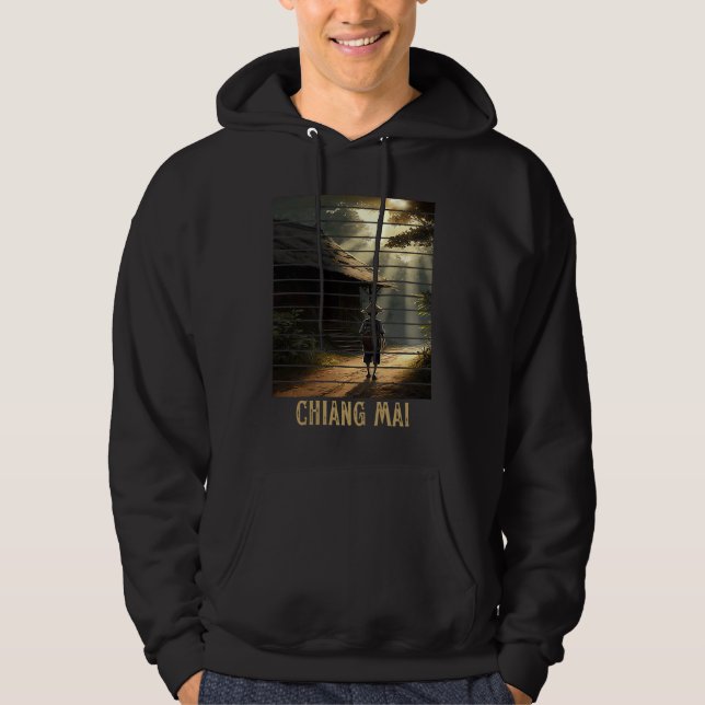 Chiang Mai Thailand, Backpacking and Digital Nomad Hoodie (Vorderseite)