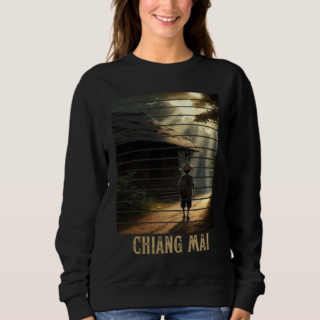 Chiang Mai Thailand, Backpacking and Digital Nomad Sweatshirt (Vorderseite)