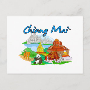 Chiang Mai - Thailand.png Postkarte