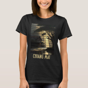 Chiang Mai Thailand Rucksacktourismus und Digitale T-Shirt
