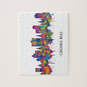 Chiang Mai Thailand Skyline Puzzle