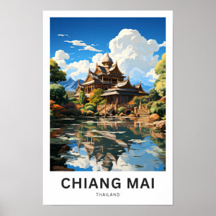 Chiang Mai Thailand Travel Print Poster
