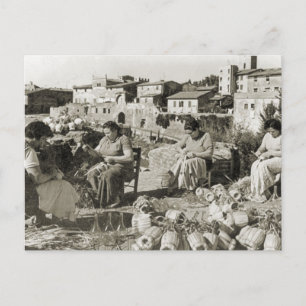 Chianti-Flaschenverschlüsse für Wein Postkarte