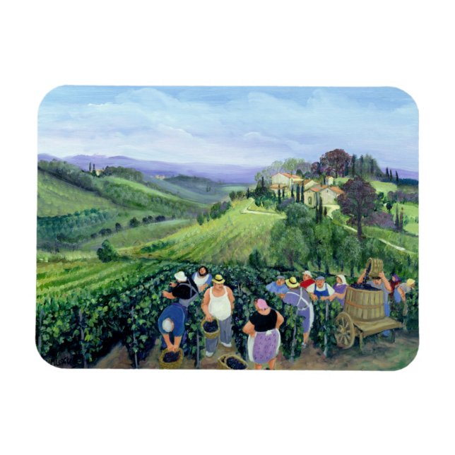 Chianti Landschaft Magnet (Horizontal)