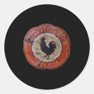 Chianti O Emblem Italienisches Rotes Weinetikett Runder Aufkleber