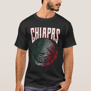 Chiapas Con El Ã Guila Mexicana SãMbolo Patrio T-Shirt