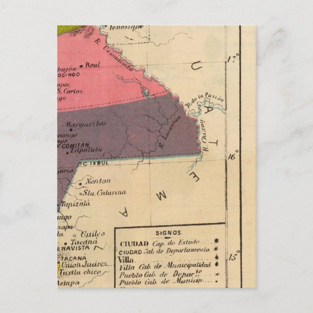 Chiapas, Mexiko 2 Postkarte (Vorderseite)