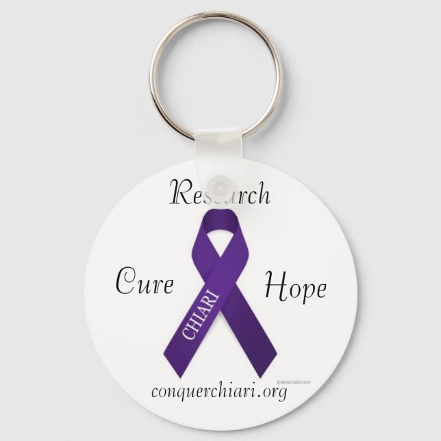 CHIARI, Cure, Hope, Research, conquerchiari.org Schlüsselanhänger (Vorderseite)