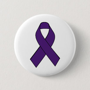 Chiari lila Bewusstseins-Band-Knopf Button