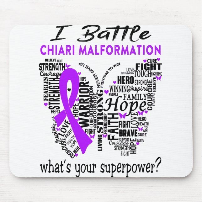 Chiari Malformation Awareness Month Ribbon Ohrts Mousepad (Vorne)