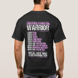 Chiari Malformation Awareness Pain Survivor Lila T-Shirt