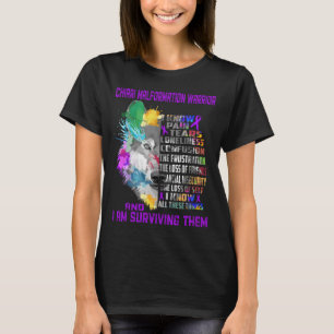Chiari Malformation Awareness Ribbon Support Gesch T-Shirt