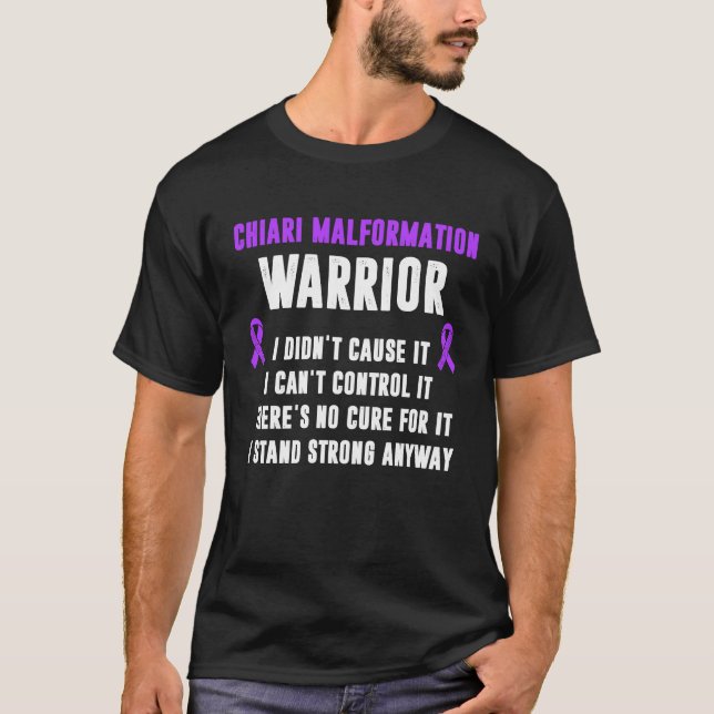 Chiari Malformation Krieg Kontrolle Survivor Aware T-Shirt (Vorderseite)