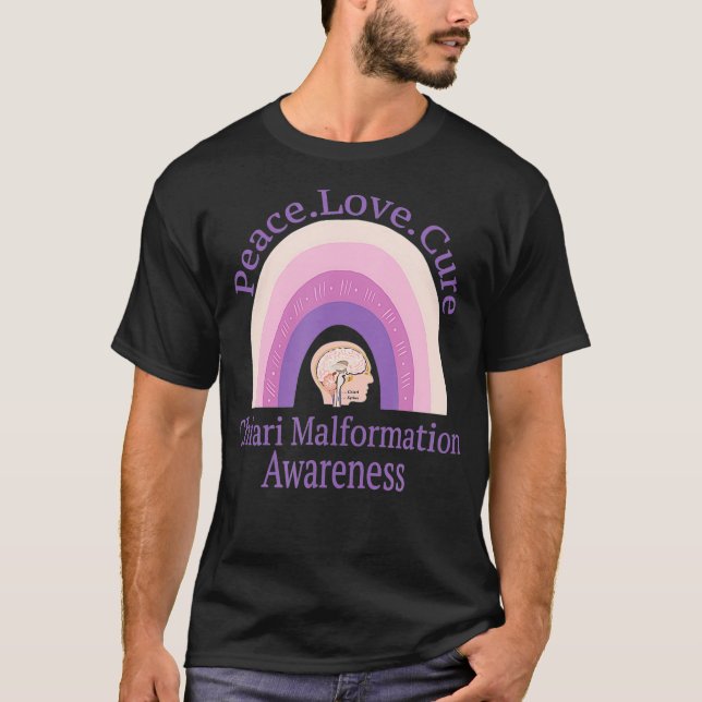Chiari Malformation Liebe Kur Bewusstsein  T-Shirt (Vorderseite)