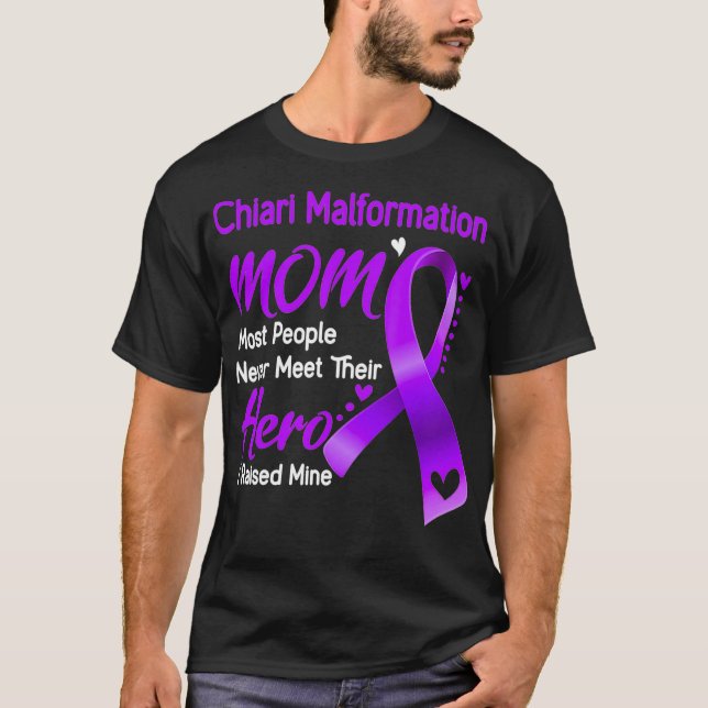 Chiari Malformation Mama I Erhitzte Mine T-Shirt (Vorderseite)