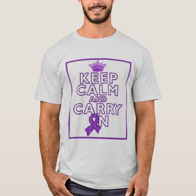 Chiari Missbildung behalten Ruhe und machen weiter T-Shirt (Vorderseite)