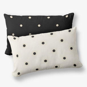 Chiaroscuro Polka Dots Reversible 2seitige Lendenkissen