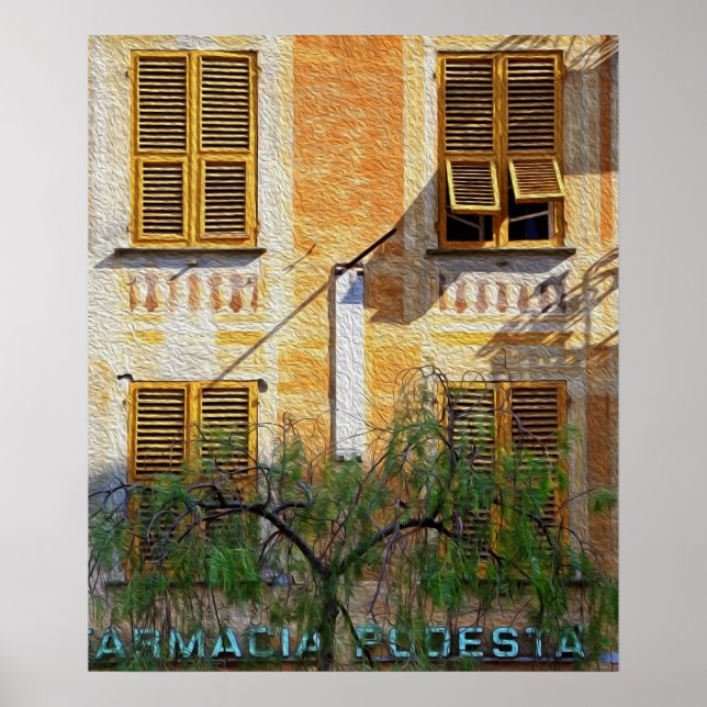 Chiavari Windows "Oil Painting" Poster (Vorne)