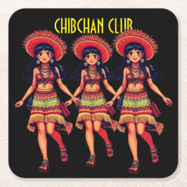 CHIBCHAN CLUB RECHTECKIGER PAPPUNTERSETZER