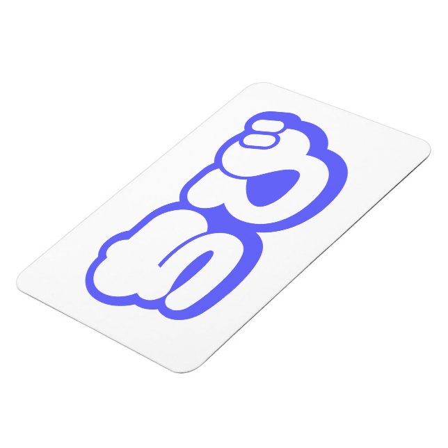 Chibi ち び japanischen Nihongo Hiragana Script Magnet (Linke Seite)