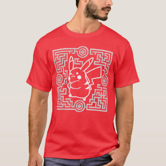 Chibi Anime Linienkunst Mädchen T-Shirt