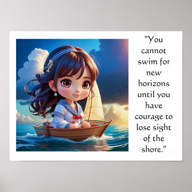Chibi Art inspirierend Poster (Vorne)