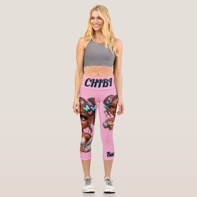 CHIBI Baddie Puppe Capri Leggings (Vorderseite)