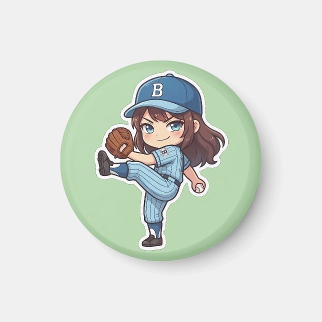 Chibi Baseball 2026 Edition - Wurfvorbereitung des Magnet (Vorne)
