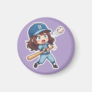 Chibi Baseball Edition - Batter Bunt Spiel Magnet