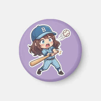 Chibi Baseball Edition - Batter Bunt Spiel Magnet