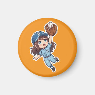 Chibi Baseball Edition - Sprunghafter Fang Magnet