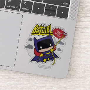 Chibi Batgirl bereit zum Handeln Aufkleber